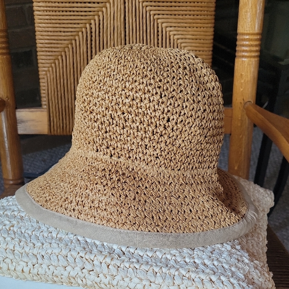 FURTALK woven beach hat, khaki